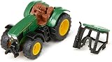 SIKU 1064 John Deere 6215R Tractor Toy Green Metal Plastic Trailer Hitch Rubber view 3
