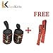Lifting Straps + Wrist Wraps Bundle (1 Pair of Each) Support for Men Weight Lifting, Cross Training, Workout, Gym, Power Lifting, Bodybuilding - Avoid Injury During Weight Lifting