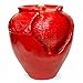 Best Choice Products Glazed Indoor Outdoor Polyresin Moroccan Style Jar Fountain with LED Light and Ribbed Water Bed, Red