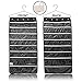 Premium Hanging Jewelry Organizer 44 Secure Zipper Pockets - Hanger & Door Hanging Hook - Stores Jewelry, Accessories, Cosmetics, Makeup & Toiletries - Durable Two Sided Foldable Storage - Saves Space