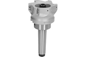 40CR Face End Mill Cutter, MT3 FMB27 80 Cutter MT3 FMB27 M12 Collet Chuck Holder, BAP 400R 80 27 6T Milling Cutter, APMT1604 