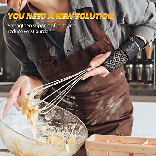 Copper Wrist Compression Sleeves (1 Pair) for Carpal Tunnel and Pain Relief Treatment,Wrist Support for Arthritis, Tendonitis, Sprains, Workout.Breathable and Sweat-Absorbing double MT