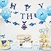 Shark Birthday Party Decorations, Shark Happy Birthday Banner Shark Balloons Large Shark Foil Balloon for Kids 1st 2nd 3rd 4th 5th 6th 10th Under the Sea Ocean Shark Theme Birthday Party Supplies