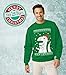 Big Trex Santa Ugly Christmas Sweater - Funny Xmas Sweatshirt with Xmas Prop