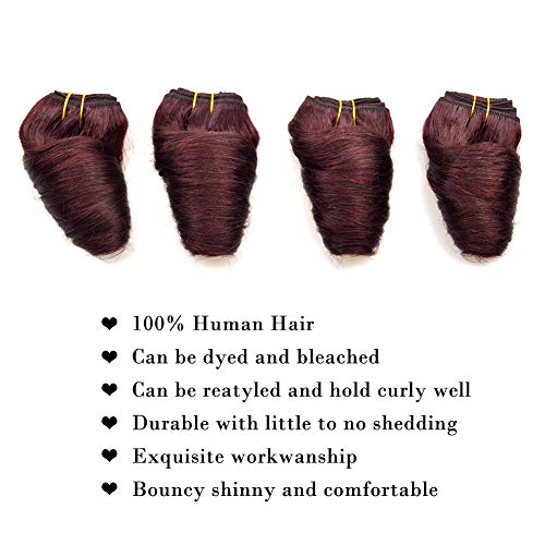 8-Inch-Loose-Wave-pure-color-99j-Brazilian-9A-Virgin-Human-Hair-4-Bundles-Weft-and-Wavy-Weave-Hair-Loose-Wave-50gPcs-Human-Hair-Extensions-8inch4pcs99j