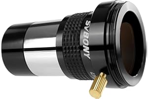 SVBONY SV137 2X Barlow Lens 1.25 inch Metal Body Fully Multi-Coated Internal Brass Ring with Male T-Thread