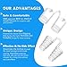 COOLKESI Anti Snoring Devices, Silicone Snore Stopper to Ease Breathing, Set of 8 Nose Vents as Snoring Solution, Comfortable & Effective Stop Snoring Sleep Aid Mute Nasal Dilators for Adult & Kids