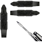 [3 Pack] Replacement Two-Sided Screwdriver Bit For Leatherman Multi-Tool - #1-#2 Phillips Head + 3/16 Flat Head - Add Or Replace Your Multitool Screwdriver - Exact Fit For Most Leatherman Multi Tools