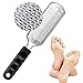 Makartt Callus Remover Foot File, Stainless Steel Fine Rasp Foot Scrubber for Salon and Home Pedicure, Foot Care Tool for Soft Feet, F-03
