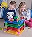 Classic Big Briks Triangle Stackable Baseplates by Strictly Briks | 100% Compatible with All Major Brands | Large Pegs for Toddlers | 12.5