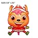 King&Pig 6pcs/Set Christams Foil Mylar Helium Aluminum Film Balloons for Party Brithday Festival Christmas Decorations （Santa Claus/Santa Claus Head/Snow/Christmas Tree/Reindeer/Snowman）