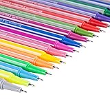 Reaeon 48 Fineliner Color Pens Set, 0.38mm Fine Line Drawing Pen, Porous Fine Point Markers for Coloring Books, Bullet Journaling and Note Taking