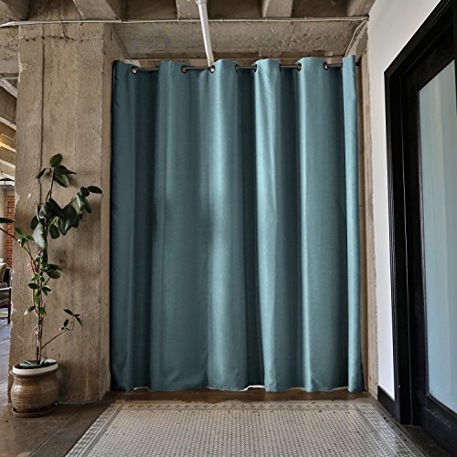 RoomDividersNow Premium Heavyweight Room Divider Curtain, 8ft Tall x 10ft Wide (Seafoam)