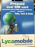 LYCAMOBILE PLUS DUAL SIM CARD KIT - works w/ T-Mobile & Unlocked Phones