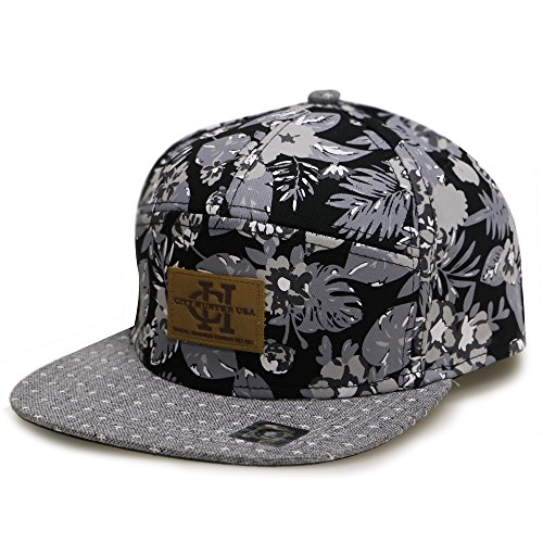 City hunter cs371 denim anchor 7 panel snapback hats - 3 colors (…