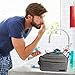 OIMIMY Mens Toiletry Bag Dopp Kit Travel Bathroom Bag Shaving Shower Cosmetic Organizer Gray