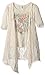 Beautees Girls' Big 2 Pc. Crochet Duster Over S/s Screen Tee