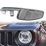 HEQIANG One Pair Smoked Lens Amber LED Lights Front Side Marker Turn Signal Replacement Lamps Update Kit for Jeep Renegade 2014 2015 2016 2017 2018 UP
