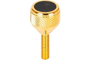KGUBRASS saxophone Neck Screws 135 Heavy by KGUMusic for alto, tenor, soprano, baritone sax for YMH, Keilwerth, Antigua, Buffet, Selmer TS44 (24K Gold, Nuummite)