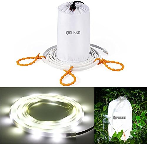 IPUKKA LED Rope Lights Lantern String Light 5ft for Xmas Party, TV Computer BackLighting, Camping, Hiking, Safety, Emergencies