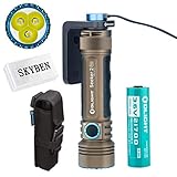 Olight Seeker 2 Pro 3200 Lumens Rechargeable Tactical Flashlight,with 21700 Battery and SKYBEN Battery Case