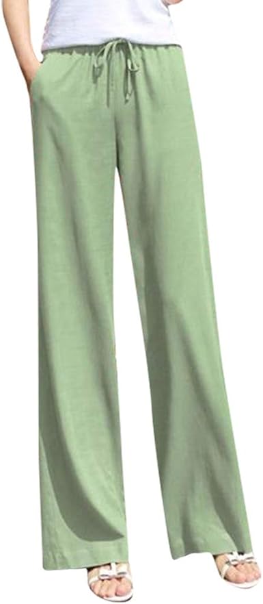 plus size high waisted linen pants