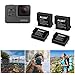 AILUKI GoPro Rechargeable Battery 4 Pack x 1500mAh and 3-Channel Charger for GoPro Hero 5 Black ,Hero 6 Black, Hero 7 Black ,Gopro 2018(Fully Compatible with Original) - Update Version