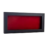 12x24 Shadow Box Black Solid Wood | with a