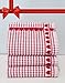 Kitchen Towels , Red Heart, Highly Absorbent, Low Lint, 100% Cotton Dish Towels, High Quality check print. Tea Towels, 19 x 31, Love Gift Towel. 3 Piece, Bleachable Towels from Roseberry Linen