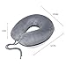 JUNING Travel Pillow Memory Foam Neck Support on a Train, Airplane, Car, Bus or While Camping - Comfortable U Shaped Cushion. Neck Support Plane Pillow