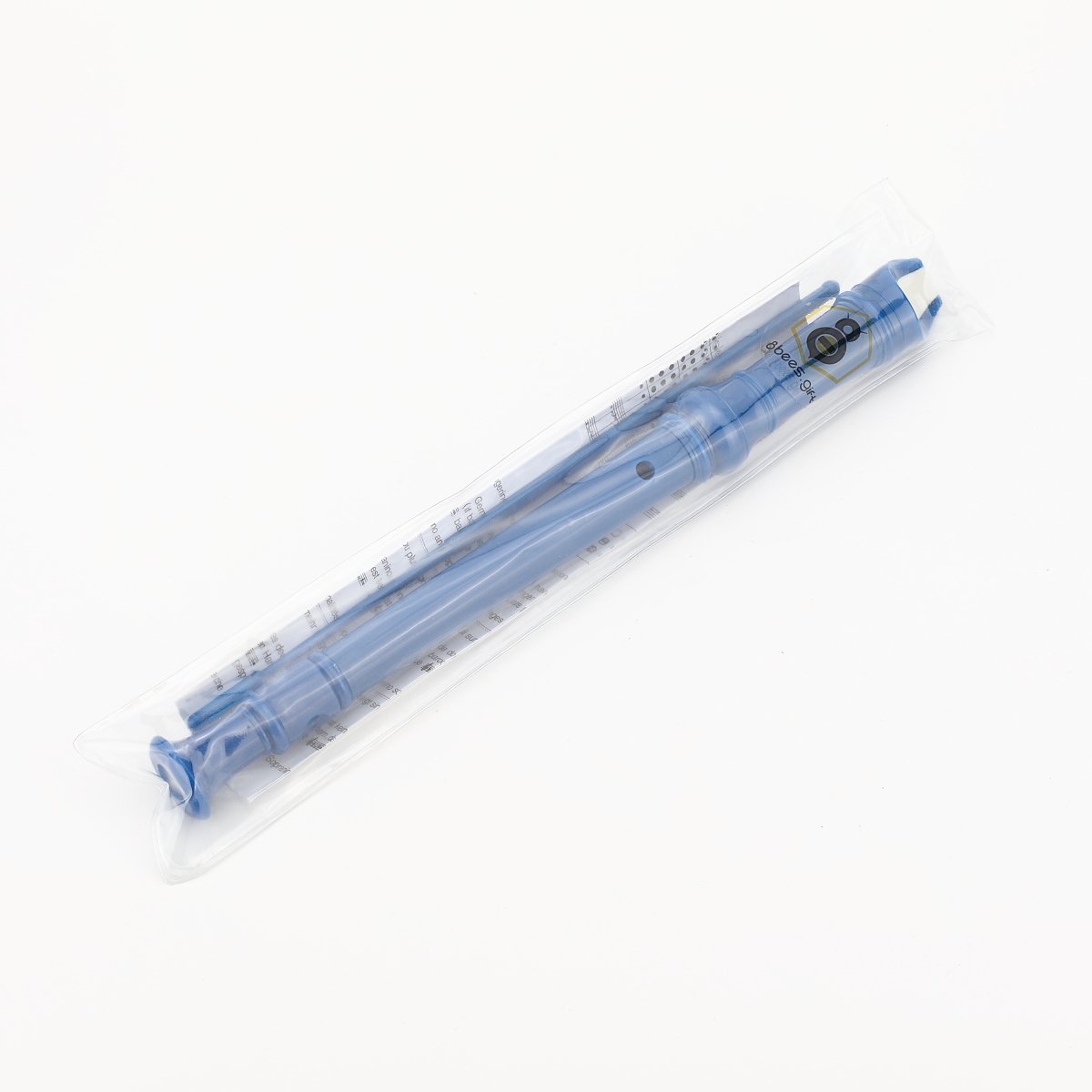 8Bees Soprano Recorder Descant Recorder Basic Musical Instrument for School (Blue)