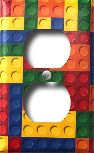 Colored Blocks Decorative Outlet Cover Wall Plate