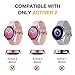 Yolovie Compatible with Samsung Galaxy Watch Active 2 Case 40mm, NOT for Active 4. PC Protective Cover Women Girl Bling Crystal Diamonds Shiny Rhinestone Bumper Watch Cases (40mm Pink)