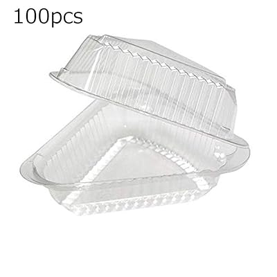 Buy Lorchwise 100pcs البلاستيك فطيرة شطيرة كعكة بيتزا مربع وجبة خفيفة المعجنات شفافة حاوية البلاستيك Online In Bahrain B07w6tp6sg