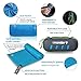 4Monster Microfiber Towel, Travel Towel, Camping Towel, Fast Drying, Soft Light Weight, Suitable for Gym, Beach, Swimming, Backpacking and more (Blue, Medium (24 x 48 inches))