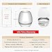 Okearin F1 Bluetooth Speakers Night Light Breathing Light Music Flower Pots Smart Plant Pots Play Music by Touching Plants Rechargeable Indoor Outdoor Office Home Decor Festivel Gift (White No Plant)