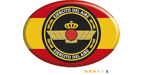 Artimagen Pegatina Oval Bandera España con círculo Ejército ...