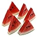 Gresorth 6pcs Highly Simulation Fruit Artificial Red Watermelon Slice Fake Fruits Model Photography Props