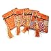 5 Pcs Chinese Silk Brocade Embroidered Jewelry Pouch Bag Coin Purses Gift Bag Zipper Pocket (Color 3)
