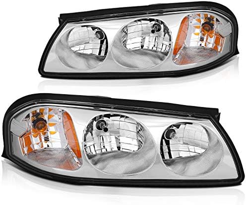 Lbrst Headlight Assembly For Chevrolet Impala 2000 2001 2002 2003 2004 2005 Headlamp Replacement With Daytime Running Lamps Driver And Passenger Side