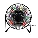 Justup USB Programmable LED Desk Fan RGB Programmable Personal Table Cooling Fan 360°Rotation RGB LED Display Memory Function Durable Metal Phrame 5’ for Home and Office (Programmable Fan)