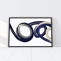 Framed Canvas Wall Art Abstract Canvas Prints Home Artwork Decoration for Living Room,Bedroom - 16x24 inches