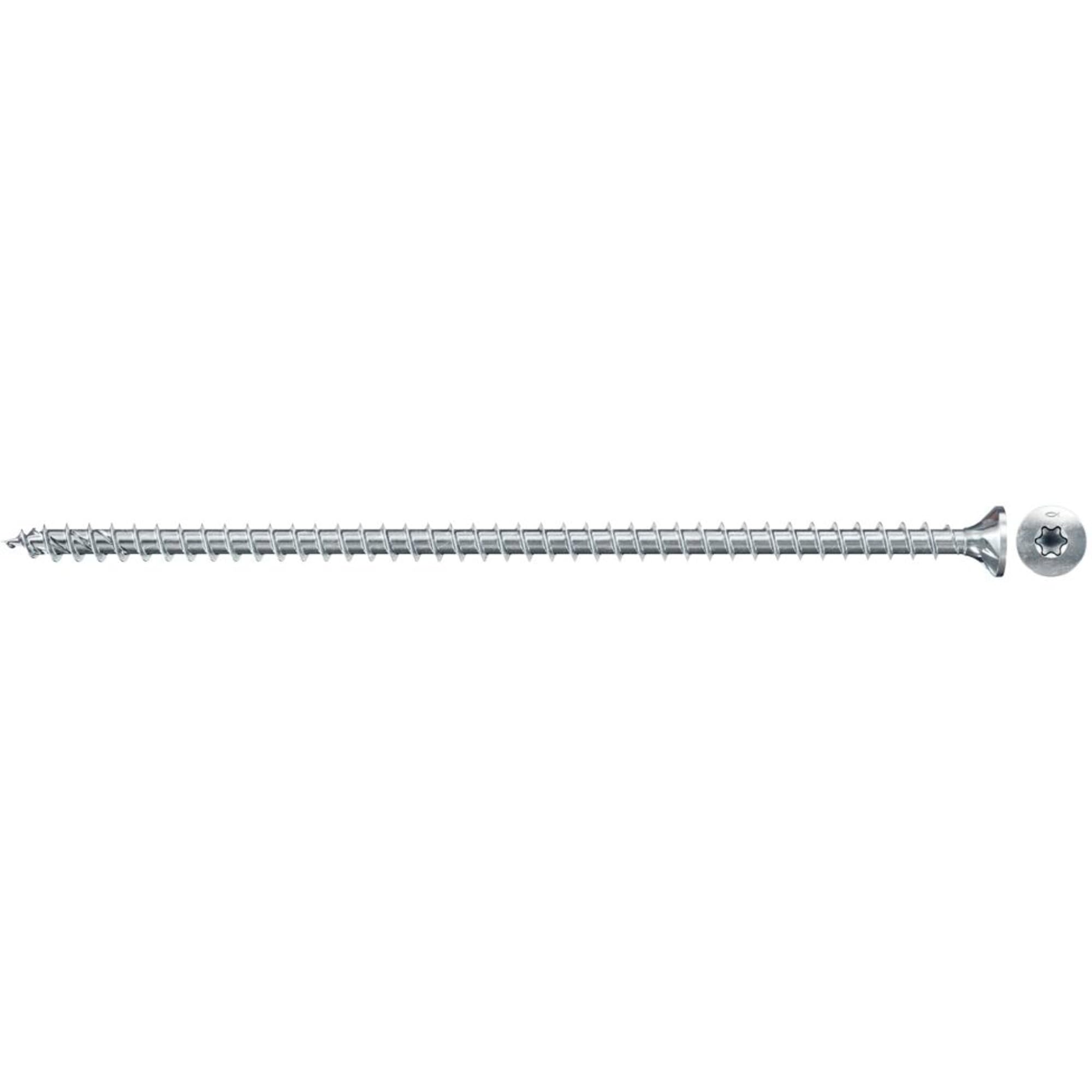 fischer PowerFull II 8.0 x 140, Premium Fully Threaded Screw (Pack of 50) with Innovative Tip Geometry, Steel Screw for Load-bearing Wood Structures with Countersunk Head, Reduces Splitting Risk — image 1