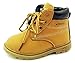 Comfortgo Baby Kids Classic Waterproof Boots Girl Boy Rain Hiking Leather Boots Brown 9 M Toddler 26