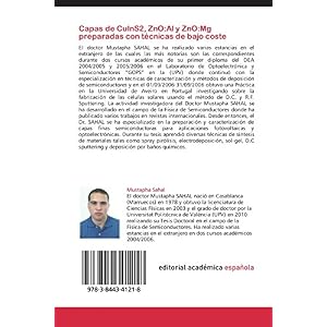 Capas de CuInS2, ZnO:Al y ZnO:Mg preparadas con técnicas de bajo coste: Elaboración y estudio de CuInS2, ZnO:Al Y ZnO:Mg preparadas con técnicas de