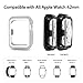 OULUOQI Apple Watch Case 42mm, 2 colors Design ［Patent Pending］, Shock-proof and Shatter-resistant for Apple Watch Nike+, Series 2, Series 1, Sport, Edition- Gray / White