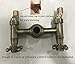 Rozin Bathroom 2 Knobs Mixer Rainfall Shower Faucet Units with Hand Spray Antique Brass