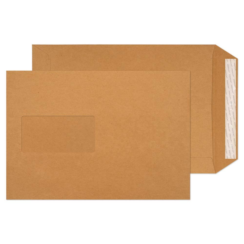 Blake Envelopes Premium Avant Garde AG0020 Schwere, Extra Starke Versandtasche Haftklebung Mit Fenster Creme Manille C5 229 x 162 mm 130g/m² | 250 Stück