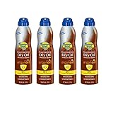 Banana Boat UltraMist Deep Tanning Dry Oil Continuous Clear Spray SPF 4 Sunscreen, 6 oz (4 pack)