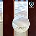Bamboo Waterproof Crib Mattress Pad - Natural Quilted Baby Crib Cover and Protector with Deep Skirt - 28